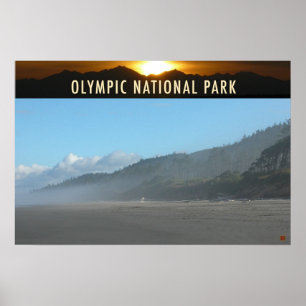Poster PARC NATUREL OLMPIQUE-Washington-Kalaloch-