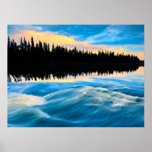 Poster Parc provincial de Pisew Falls   Canada