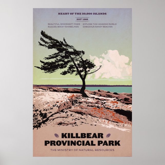 Poster Parc provincial Killbear (Devant)