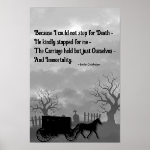 Poster Parce que je ne pouvais pas m'arrêter pour la Mort