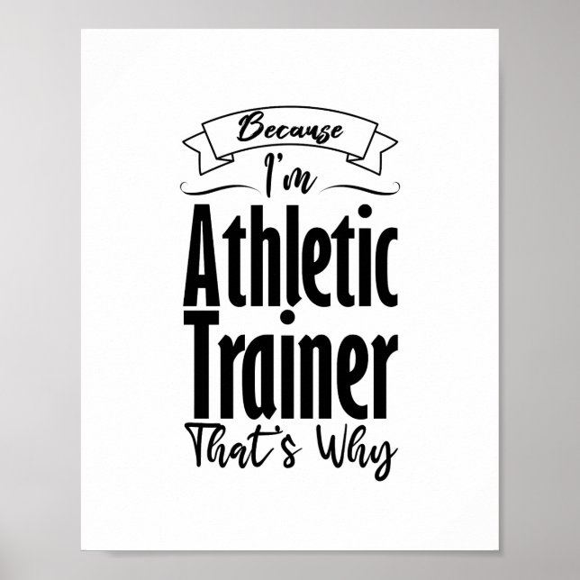 Poster Parce que je suis entraîneur sportif C'est pourquo (Devant)