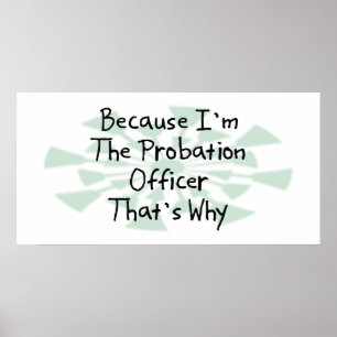 Poster Parce que je suis l'agent de probation