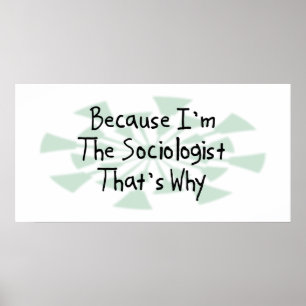 Poster Parce que je suis le sociologue
