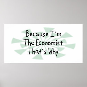 Poster Parce que je suis l'économiste