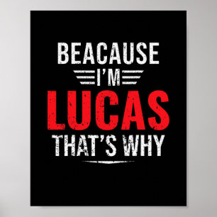 Poster Parce que je suis Lucas c'est pourquoi le nom Noël