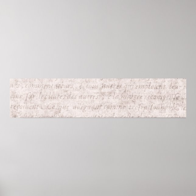 Poster Parchemin vintage Antique Texte Modèle Vide (Devant)