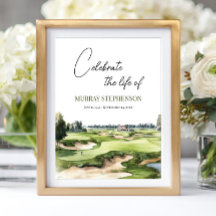 Parcours de golf Bienvenue à la célébration de la