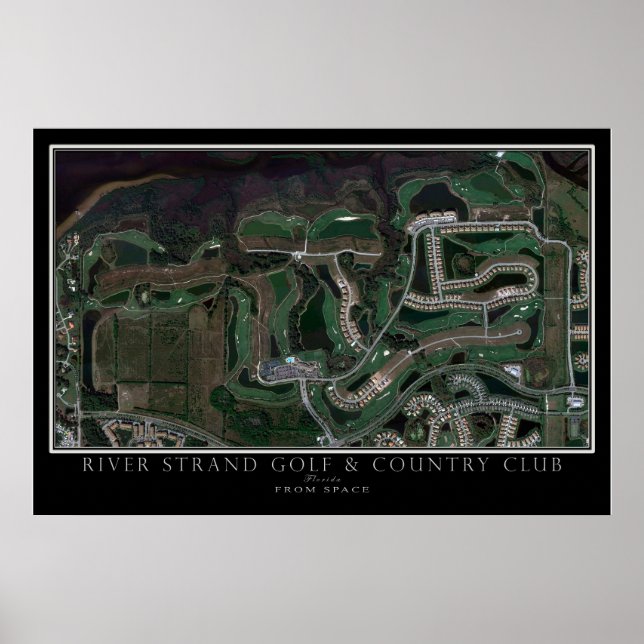 Poster Parcours de golf de River Strand Bradenton Carte s (Devant)
