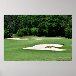 Poster Parcours De Golf Traverses De Sable