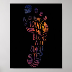 Poster Parcours de voyage. Conception de yoga de méditati