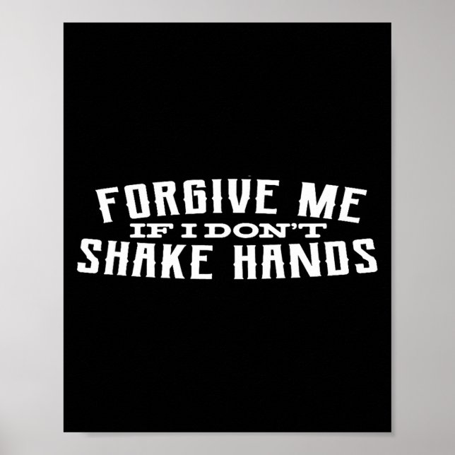 Poster Pardonne-moi si je ne serre pas la main  (Devant)