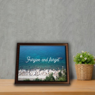 Poster Pardonner et oublier l'affiche proverbe