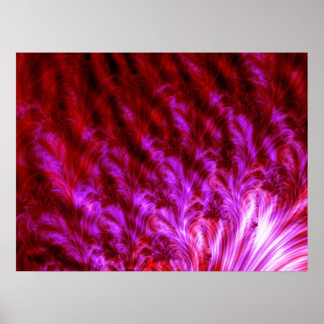 Poster Pare-feu rose chaud (Devant)