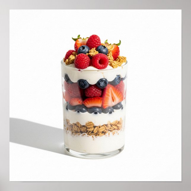 Poster Parfait de fruits à couche (Devant)