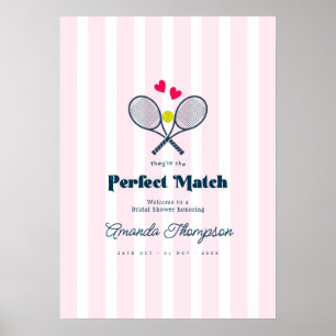 Poster Parfaite Correspondance Tennis de Table Mariage En