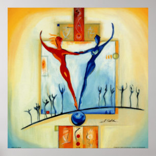 Poster Parfaitement équilibré par l'artiste Alfred Gockel