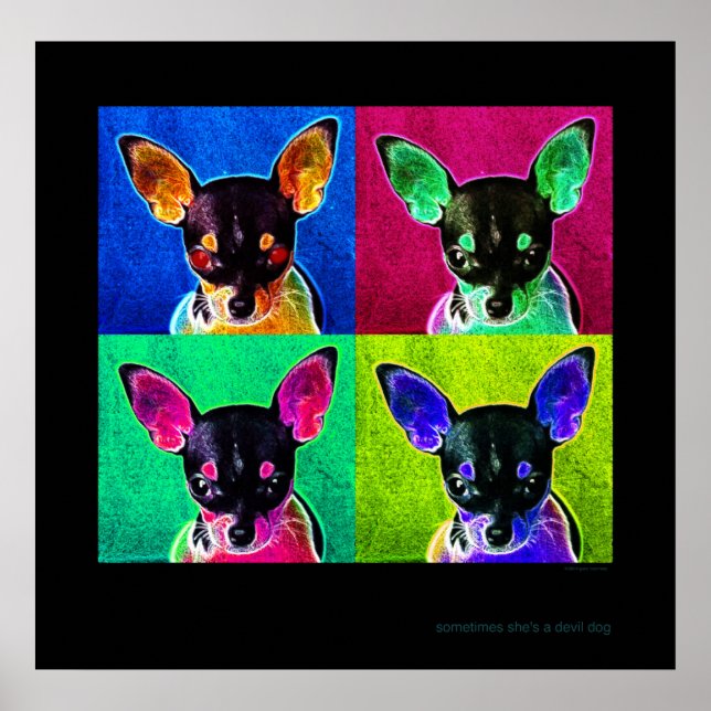 Poster parfois c'est un chien diable (Devant)