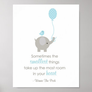 Poster Parfois Les Plus Petites Choses (Blue Elephant)