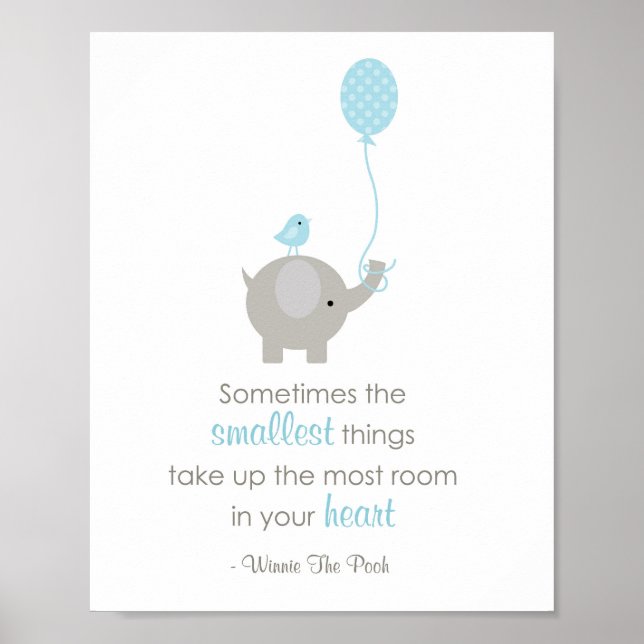 Poster Parfois Les Plus Petites Choses (Blue Elephant) (Devant)