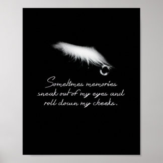 Poster Parfois, les souvenirs m'échappent des yeux