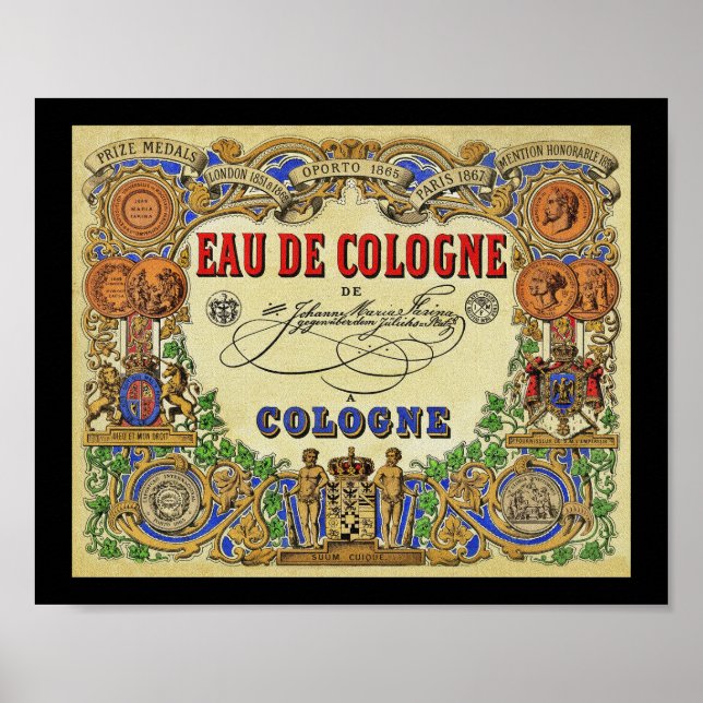 Poster Parfum parisien romantique 1868 (Devant)