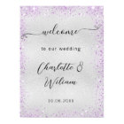 Parfum violet mariage bienvenue