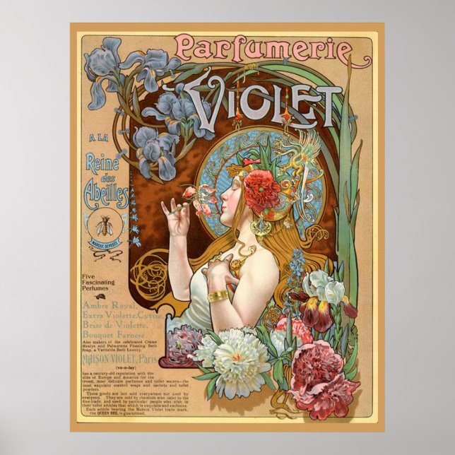Poster Parfumerie Violet (Devant)