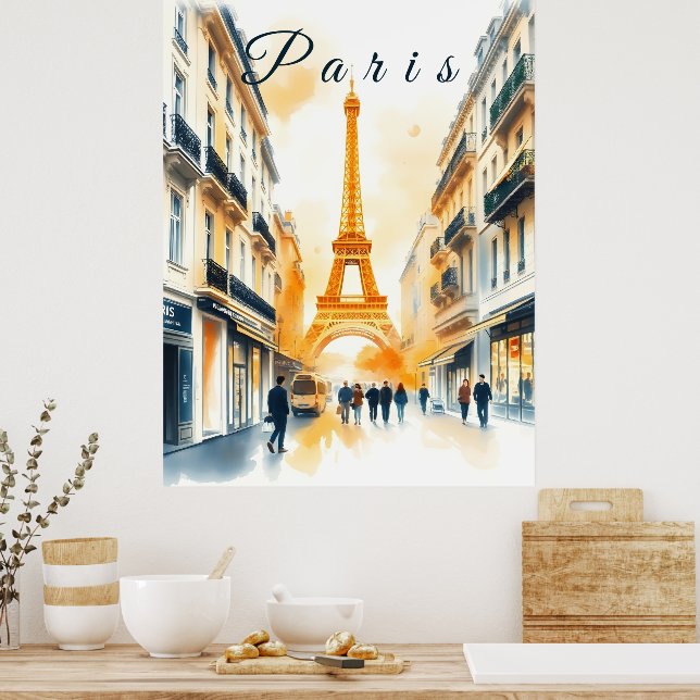 Poster Paris (Cuisine)