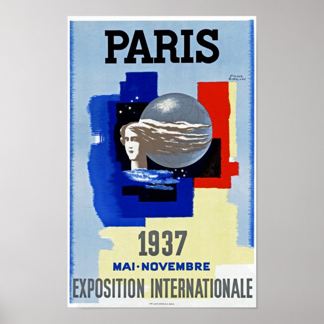 Poster Paris 1937 ~ Exposition internationale (Devant)