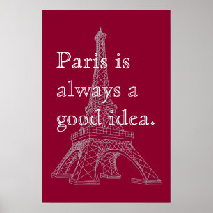 Poster Paris est toujours une bonne idée