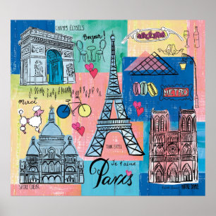 Poster Paris, France