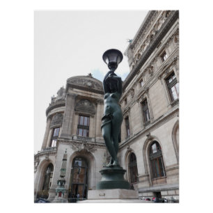 Poster Paris. France. Palais Garnier