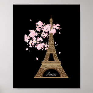 Poster Paris France Tour Eiffel Destination de Vacances T