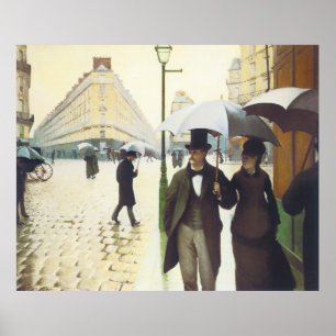 Poster Paris, Gustave Caillebott