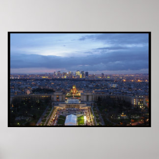 Poster Paris la nuit