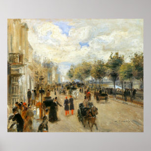 Poster Paris, Le Quai Malaquais, par Renoir