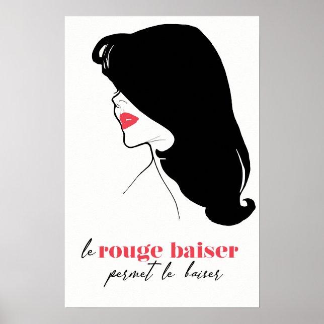 Poster Paris - Le Rouge Baiser (Le Baiser Rouge) (Devant)