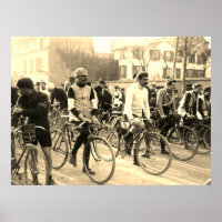Paris-Roubaix Course Cycliste 1907 Couleurs Rétabl