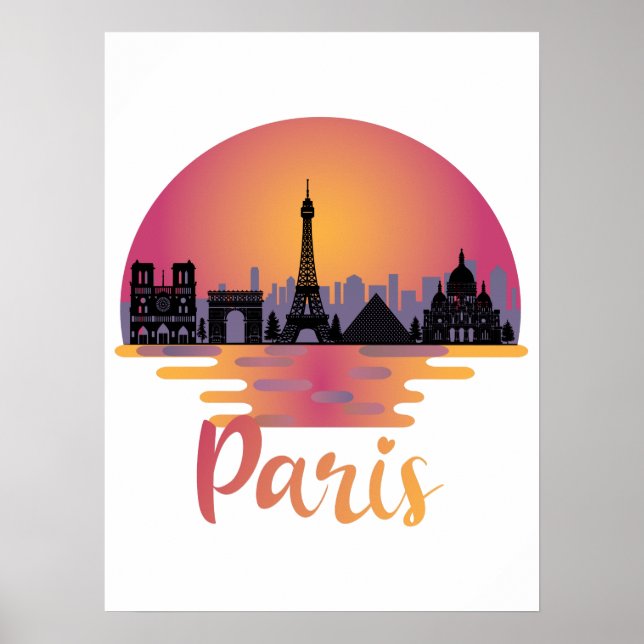 Poster Paris Skyline (Devant)