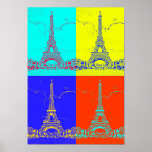 Poster Paris - Tour Eiffel - Art Inspiré Vintage
