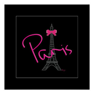 Poster Paris, Tour Eiffel avec arc Moderne