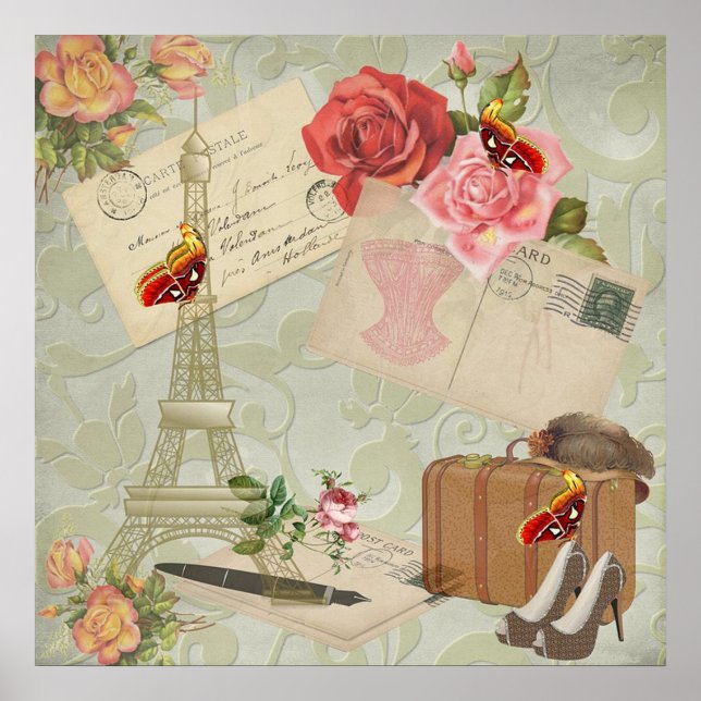 Poster Paris vintage (Devant)