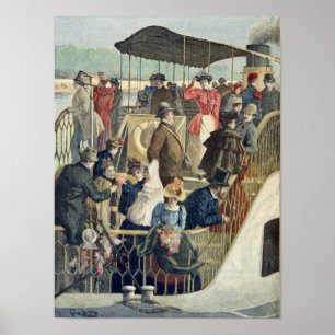 Poster Parisians retournant de la campagne
