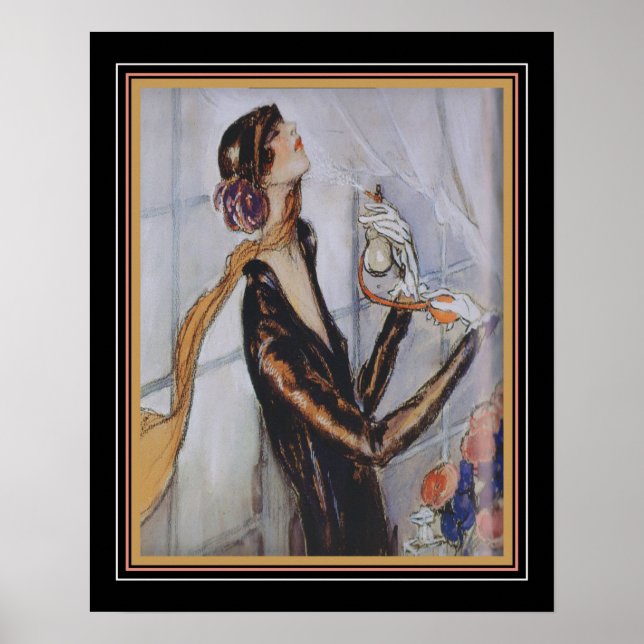 Poster Parisienne Annonce de parfums 1920 16x20 (Devant)