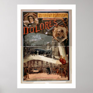 Poster "Parison Flanc-Bolossy-Kiralfy-grand vintage