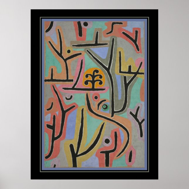 Poster "Park Bei Lu" par Paul Klee (Devant)