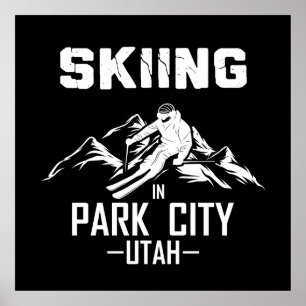 Poster Park City Utah ski