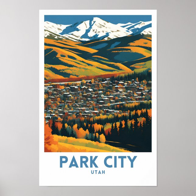 Poster Park City Utah Travel (Devant)