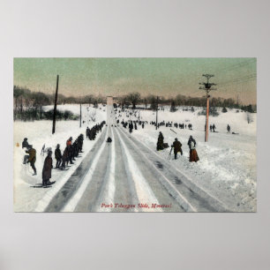 Poster Park Toboggan Slide ViewMontreal, Canada
