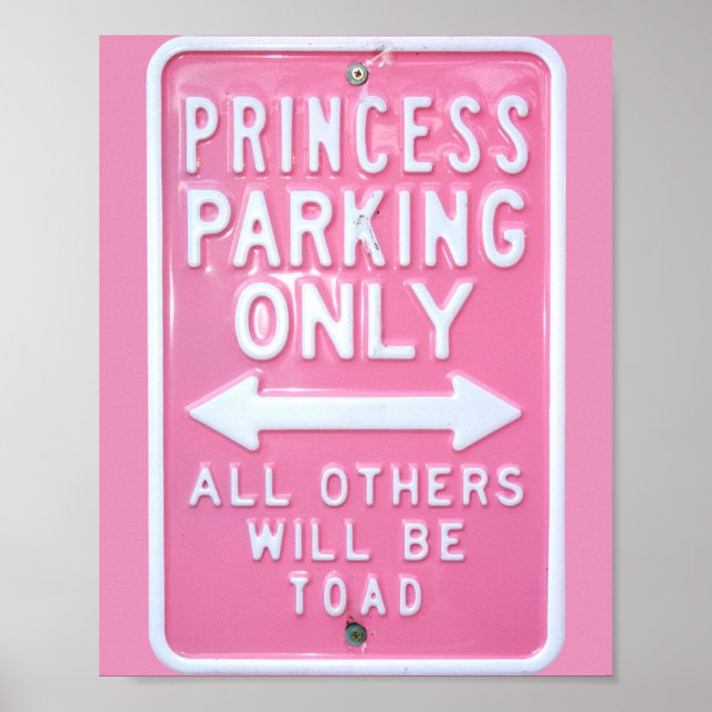 Poster Parking Princess uniquement (Devant)